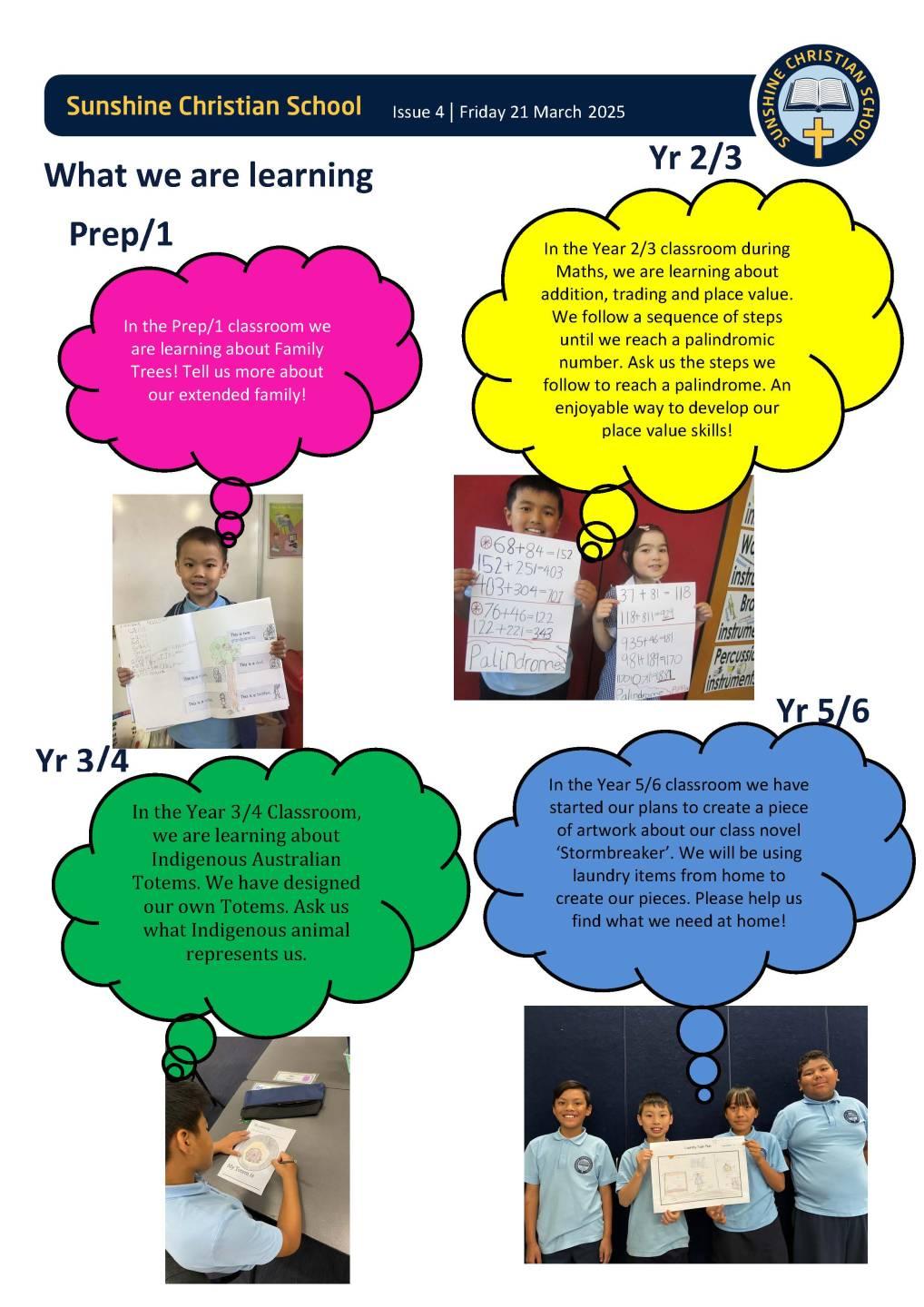 What we are learning