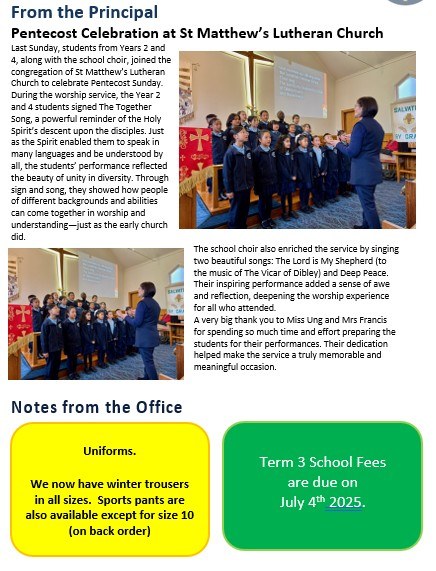 From the Principal