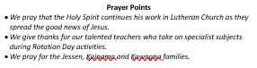 Prayer Points